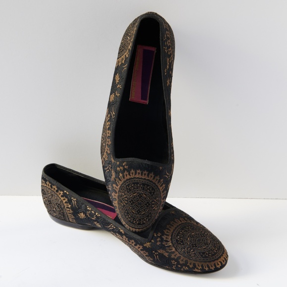 80s - SUSAN BENNIS - WARREN EDWARDS - Loafer - Men\'s - 9.5 - BLK - Silk main image 7